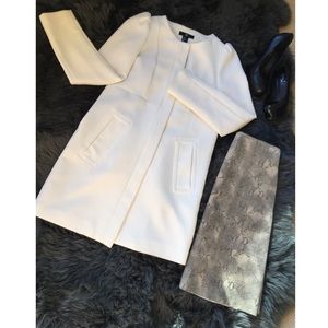 NWOT White H&M Princess Cut Coat ⚜️💎